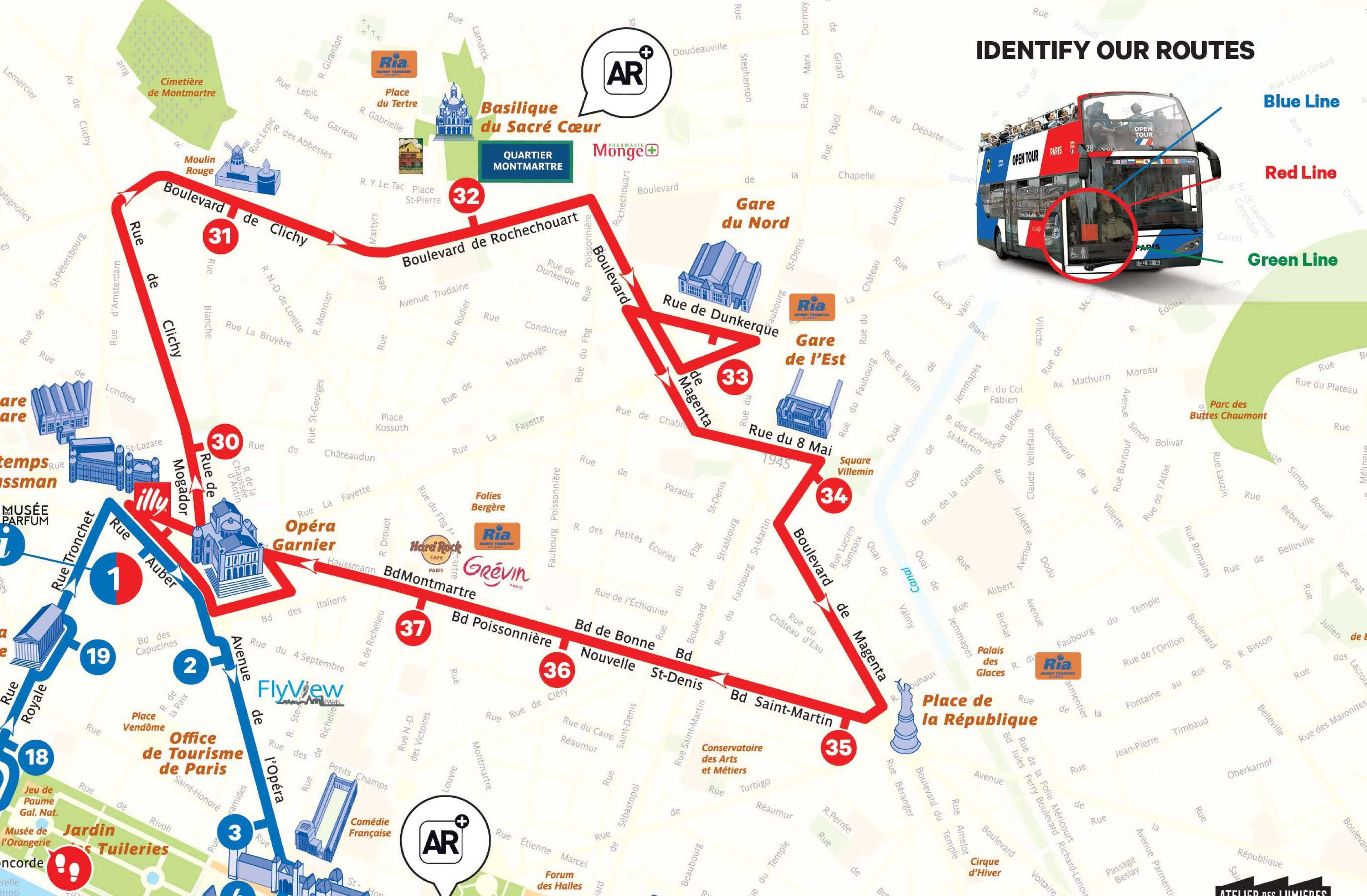 Paris Hop On Hop Off Bus Route Map Pdf
